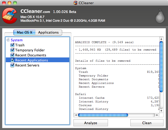 c cleaner for mac free